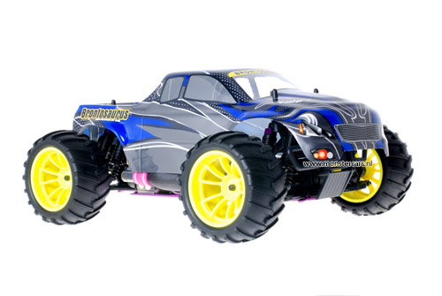 Himoto 1:10 Nitro Truck Blue Carbon